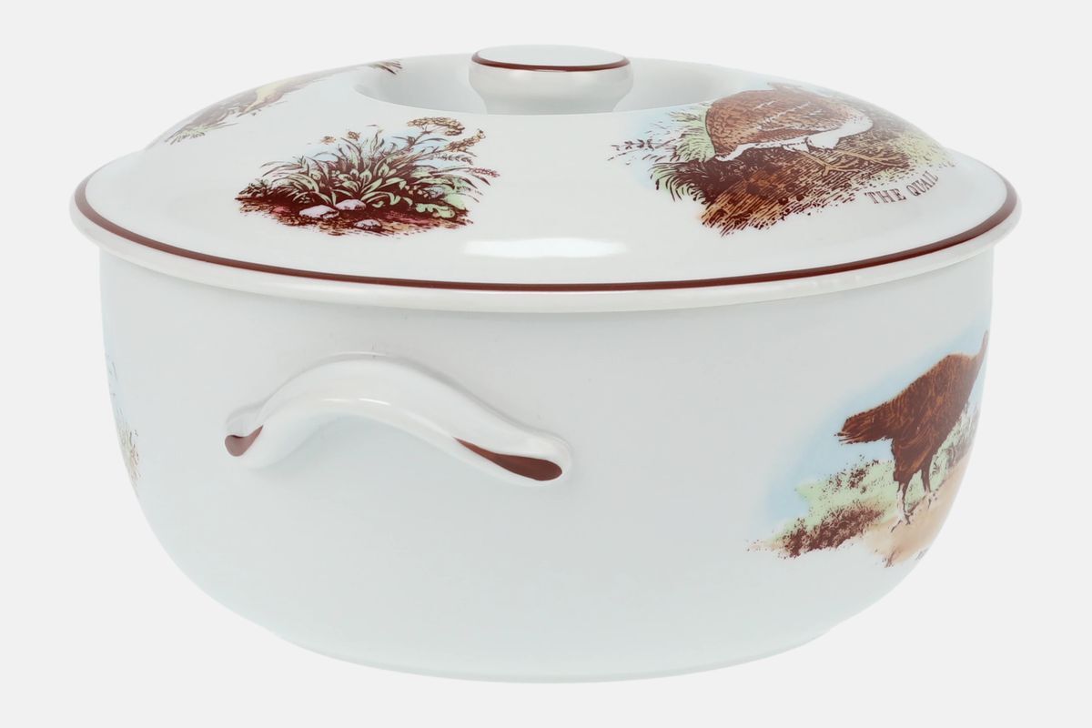 Royal Worcester Old English Game Casserole Dish + Lid 254613G eBay