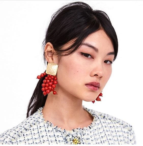 Tassel earrings zara deals