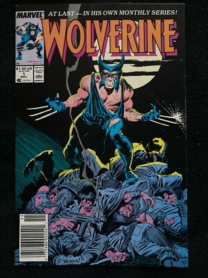 Wolverine 1 (1988) Marvel Comics 1st appearance of Wolverine as Patch	