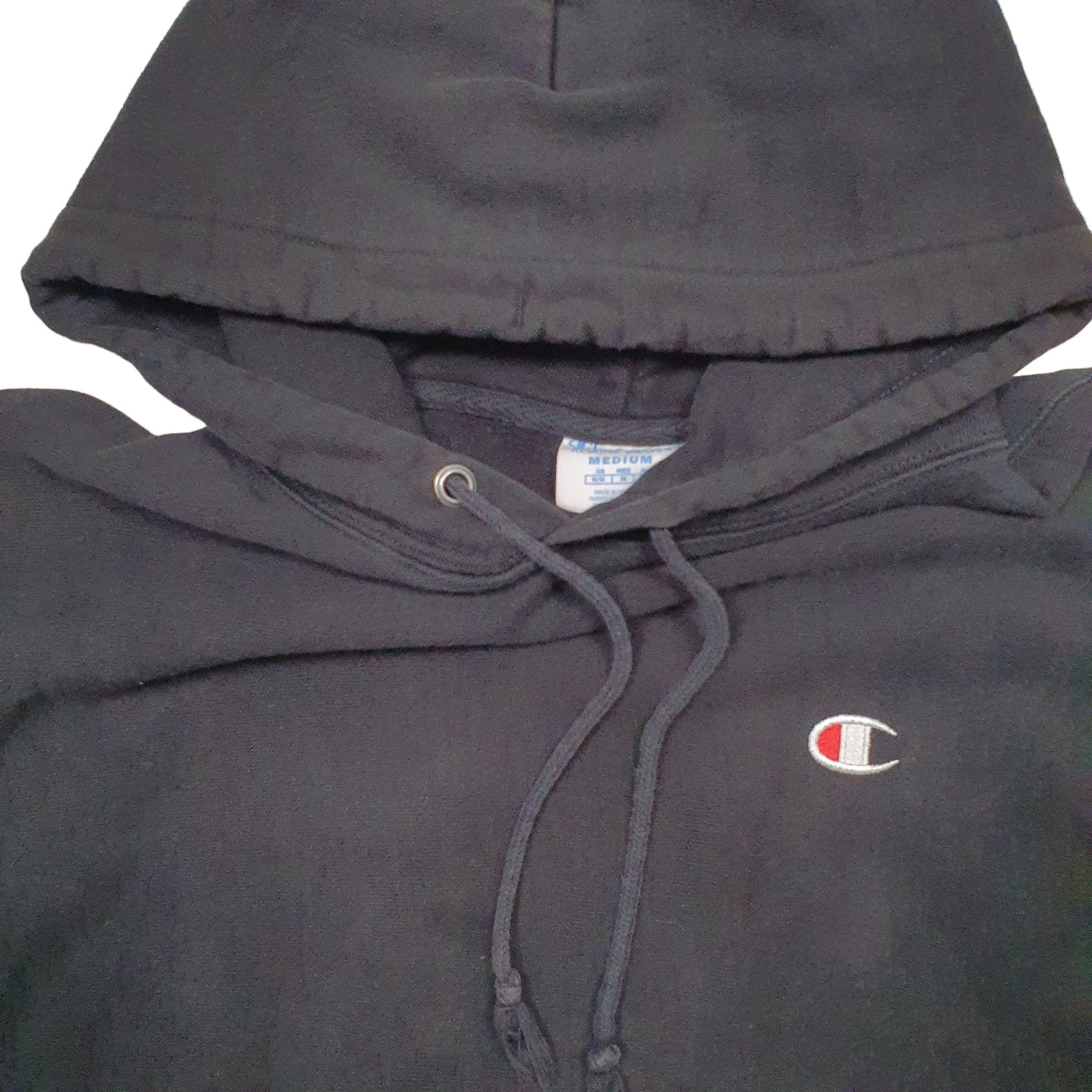 CHAMPION Hoodie Reverse Weave Jumper Sweatshirt Mens M image 2