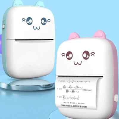 Portable Mini Bluetooth WiFi Printer Mobile Phone Photo Title Note Print Pocket