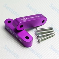 Purple Billet Hood Vent Spacer Riser Jdmpassword For 90-01 Integra 88-00 Civic