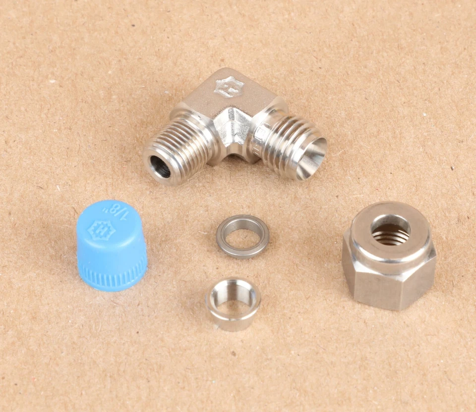 5-Pack Ham-Let 769L Stainless Elbow Fitting, 1/4" Tube OD x 1/8" NPT Male - Image 4 of 4