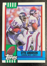 1990 NFL TOPPS OTTIS ANDERSON FOOTBALL CARD #59 New York Giants