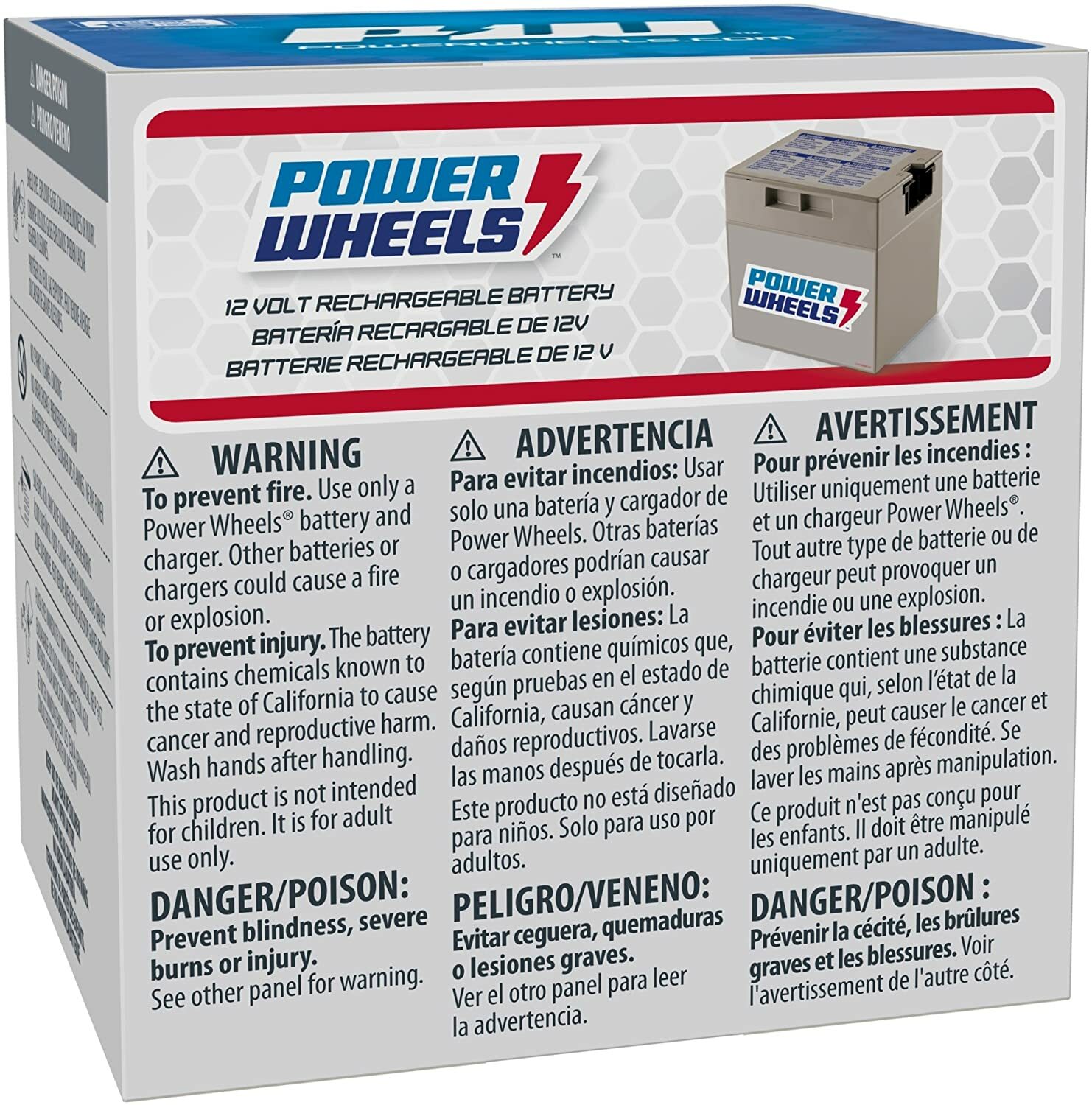 power wheels 12v rechargeable battery