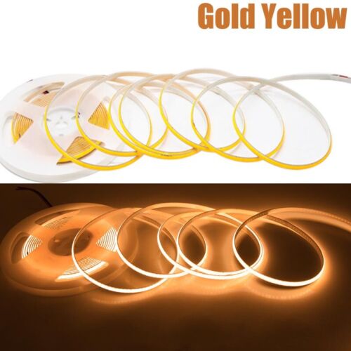 COB LED Strip Light Flexible Tape Lights 4MM Width DIY V5 For Car Room Decor - Picture 20 of 21