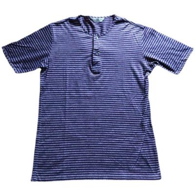 Christian Dior MONSIEUR Henley Neck Striped T-Shirt men L Vintage from JP