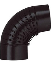 Save Fumisteria Gomito Legna 90° Classic Nero Opaco cm 12