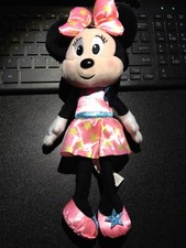 Disney Junior Star Minnie Mouse in Pink Star and Bow Bean Plush