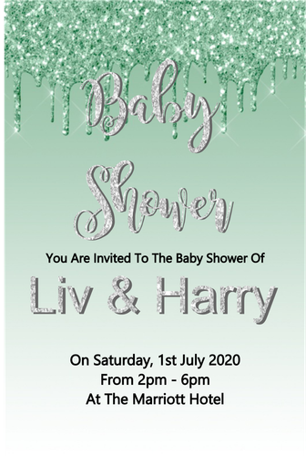 10 hermosas invitaciones personalizadas para baby shower niño o niña - Imagen 3 de 24