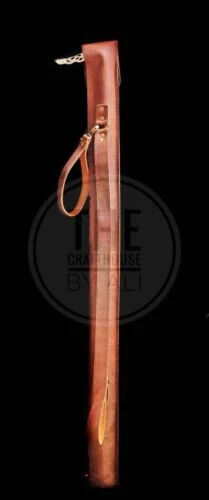 Nuevo Bolso de Diseñador para Almacenamiento Bastón Antiguo Vintage Cuero Soporte Cubierta Foto 3 de 4