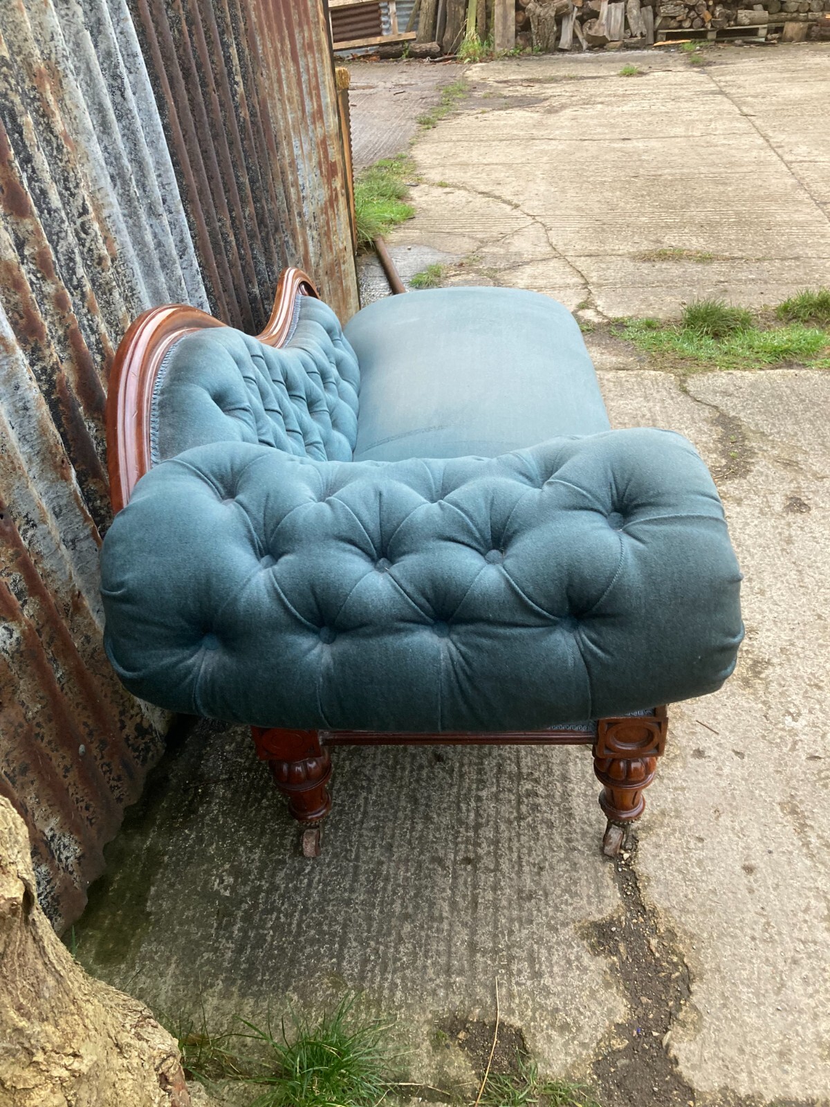Victorian Mahogany Chaise Longue eBay
