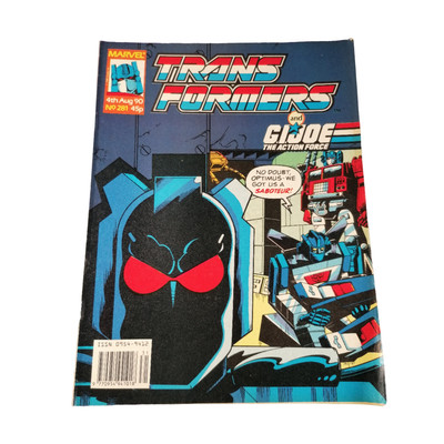Transformers UK #281 Marvel UK 4th Juli 1990 Comic G1 Mtmte Britisch Gi Joe