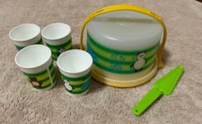 Tupperware TupperKids Spatula, Cake Carrier  4 Tumblers. Brand New