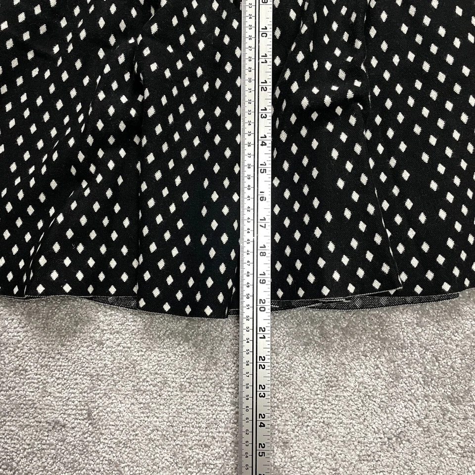 Falda Grace Elements Mujer Mediana Negra Blanca Argyle Corta Acampanada Damas Pull On Foto 3 de 4