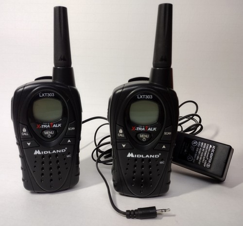 Set of Midland LXT303 X-Tra Talk Handheld 2-Way Walkie Talkie Radio up 10 mile's - Bild 1 von 4