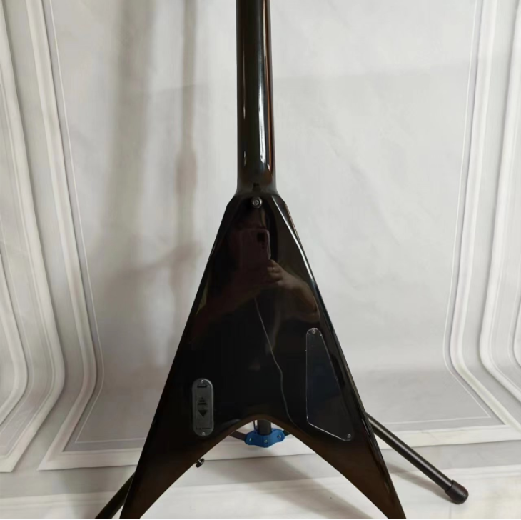 Custom Jack Electric Guitar Lefthanded Black Active Pickups 24 Frets