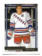 TONY AMONTE 1992-93 TOPPS GOLD CARD NEAR MINT CONDITION