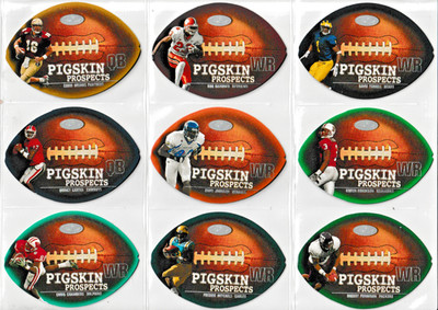 2001 Pigskin Prospects lot -- Terrell, Johnson, Carter, Chambers, Weinke ++