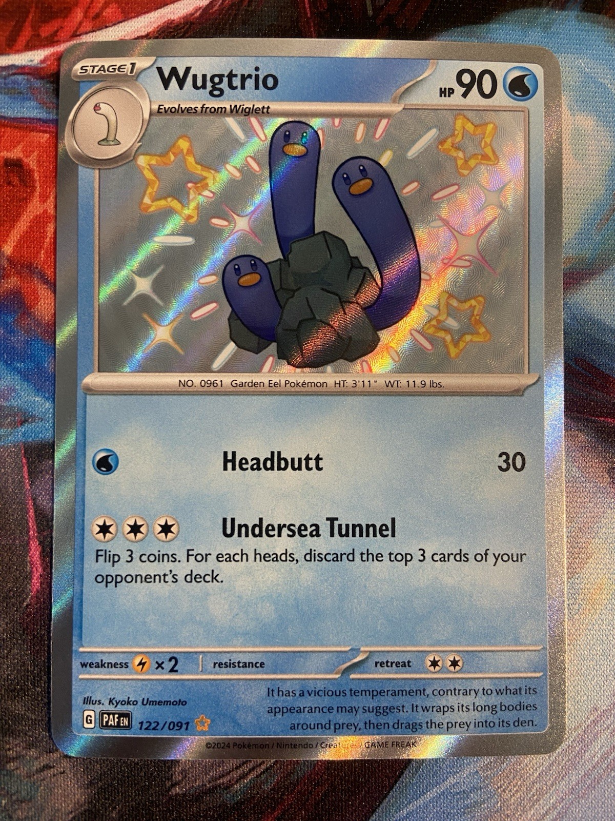 Wugtrio 122/091 SV: Paldean Fates Holo