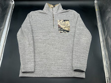Under Armour Mens UA Specialist Henley 2.0 Fleece Pullover Sweater Gray Camo XL