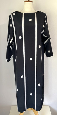 PIERRE BALMAIN Black & Midi Dress Size L