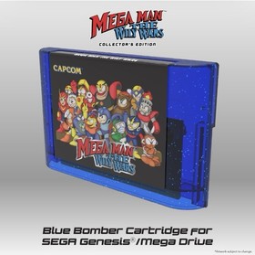 Sega Genesis Mega Man The Wily Wars COLLECTORS EDITION RETRO-BIT Blue Cart NEW