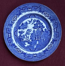 Set of 4 Allertons Blue Willow 9  Plates England Vintage
