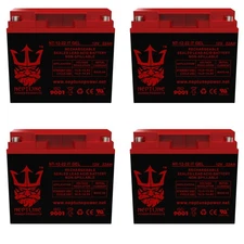 Neptune Power Products 12V 22AH IT Gel Battery for for Yuasa REC22-12 - 4 Pack