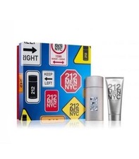 212 By Carolina Herrera For Men 2pc Gift Set With 3.4oz Edt 3.4oz A/S/G
