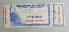 1960 Kennedy JFK Democratic convention ticket campaign political