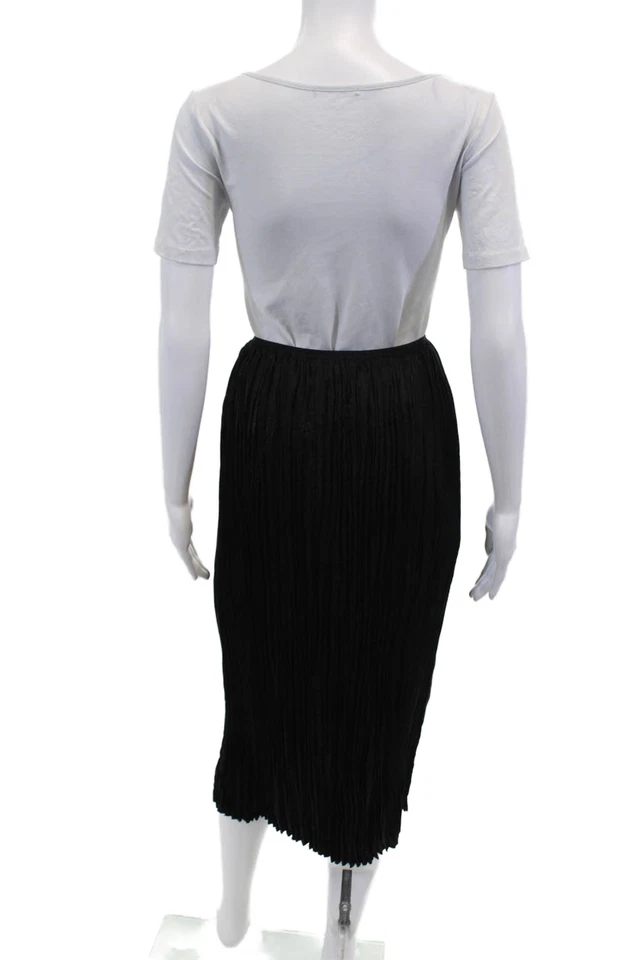 Maxi falda plisada elástica negra lisa talla pequeña Bella Dahl para mujer Foto 3 de 4