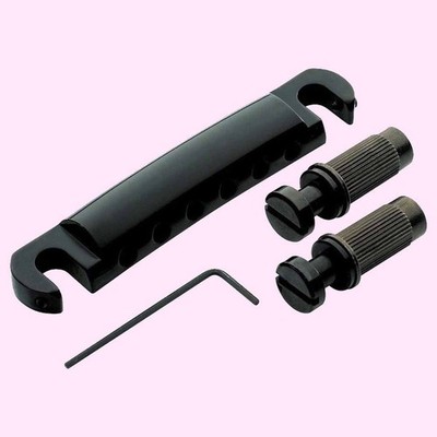 TonePros T1ZS-B Stop Tailpiece Lockable style Gibson Stoptail US 5/16'' 24 Thread