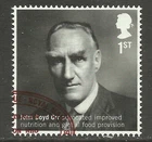 GB 2016 QE2 1st British Humanitarians John Boyd Orr Ex Fdc SG 3812 ( B824 )