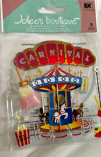 Jolee's Boutique CARNIVAL Scrapbooking Stickers Carousel Merry go round RARE