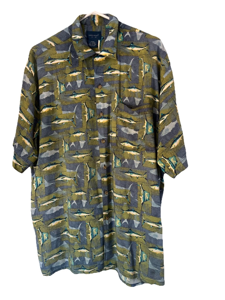 TownCraft Hawaiian Casual Button-Down Shirts for Men for sale | eBay