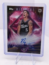 2025-26 Topps Midnight - Dark Matter Autograph Rookies Nique Clifford /50
