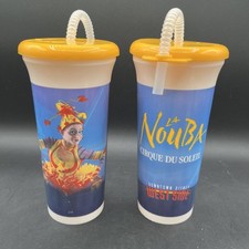 Downtown Disney La NouBa Cirque Du Soleil Drink Bottle Sipper Lot Of 2