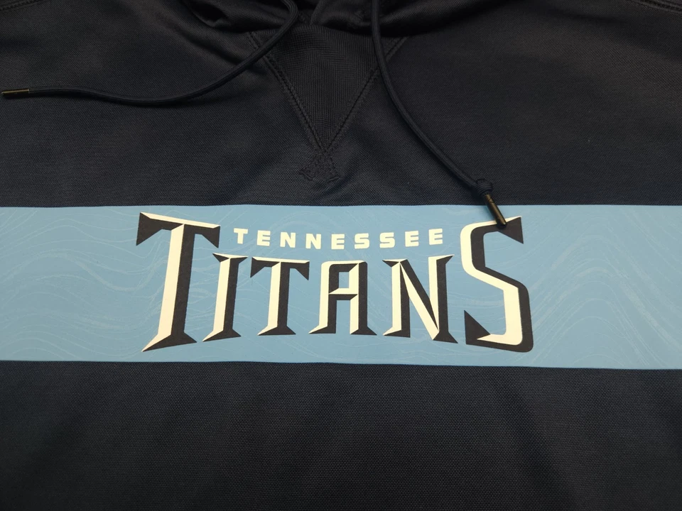 Tennessee Titans Hoodie Nike Mens 2XL XXL Blue On Field Apparel Logo - Image 2 of 4