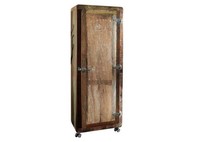 Freezy #06 Schrank Standschrank Wohnzimmerschrank Massivholz Altholz Eisen