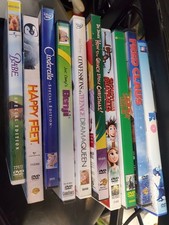 LOT OF 10 PRE-OWNED DVD CASES WITH ARTWORK/ NO DVD DISCS/NO MOVIES