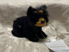 Wondershop Faux Fur Black Bear Woodland Animal Figurines Christmas Ornament