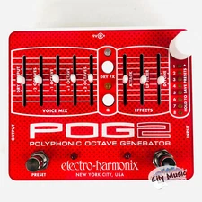 Used Electro-Harmonix POG 2 Polyphonic Octave Generator Guitar Effects Pedal ♪