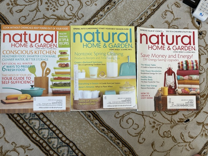 Four Natural Home Magazine Lot, August 2004, 2012