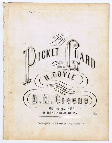 Civil War - Picket Guard (All Quiet on the Potomac) - Ethel Lynn Beers - famous!