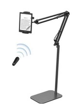 Floor Stand Tablet Holder with Remote Page Turner for Reading in Bed, Tablet
