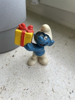 Schlumpf mit Geschenk   McDonald s 1996     Peyo   Smurf seltene Sammlerfigur