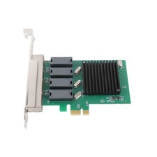 PCIE NIC Network Card 4 RJ45 Ports PCI Express Ethernet LAN Adapter For EOWE