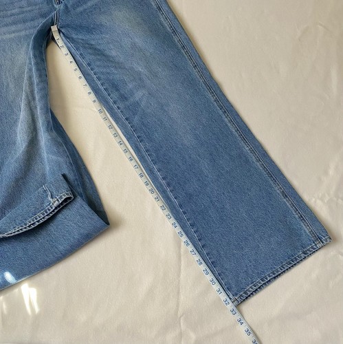 PacSun Jeans Womens Size 30 Low Rise Baggy Blue Wide Leg Relaxed Fit Denim Pant - Picture 15 of 18