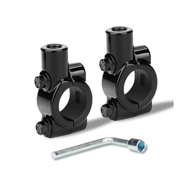 For Durable Mirror Bracket Clamp, M10 Thread Interface for 7/8'' Handlebars Works